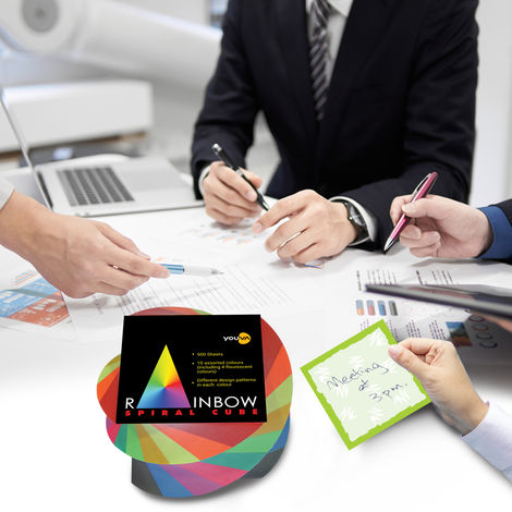 Navneet Youva Rainbow Spiral Cube Note Pad