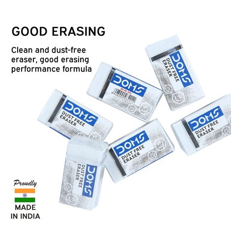Doms Dust Free Eraser - Efficient and Clean Erasing