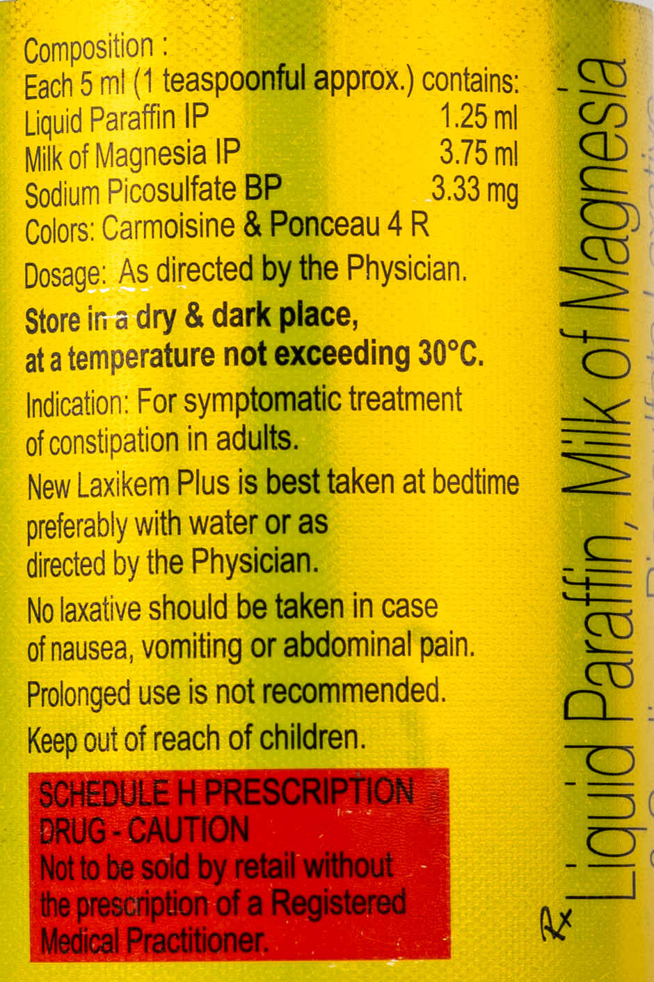 New Laxikem Plus Rejuvenating Mint Flavour Oral Liquid