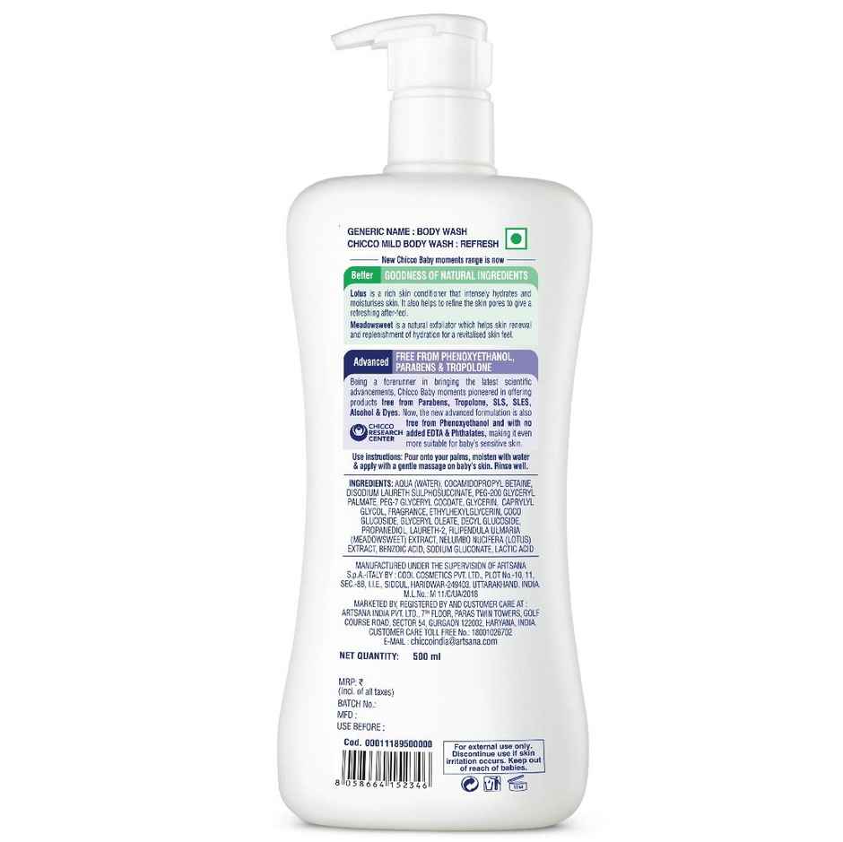 Chicco Baby Moments Mild Bodywash Refresh