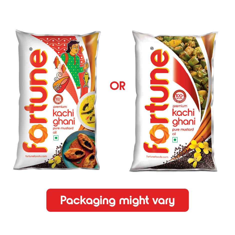 Fortune Premium Kachi Ghani Pure Mustard Oil Pouch