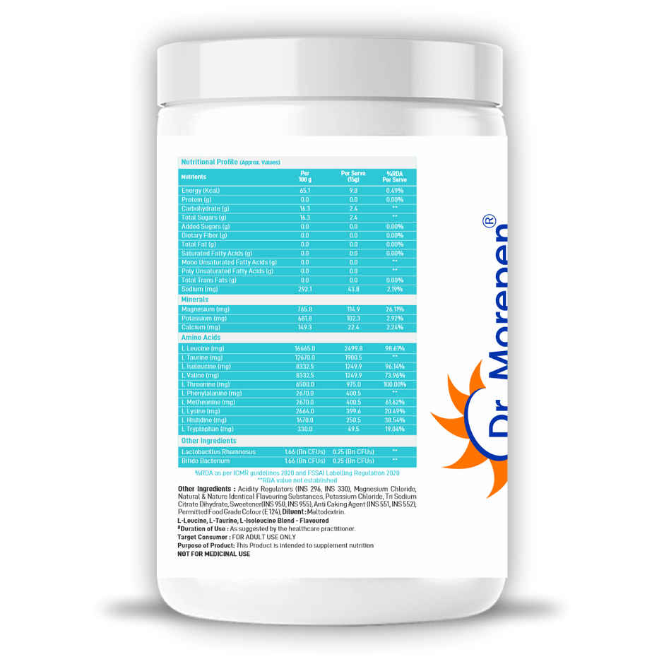 Dr. Morepen EAA + BCAA Helps Muscles Recovery | Fruit Punch