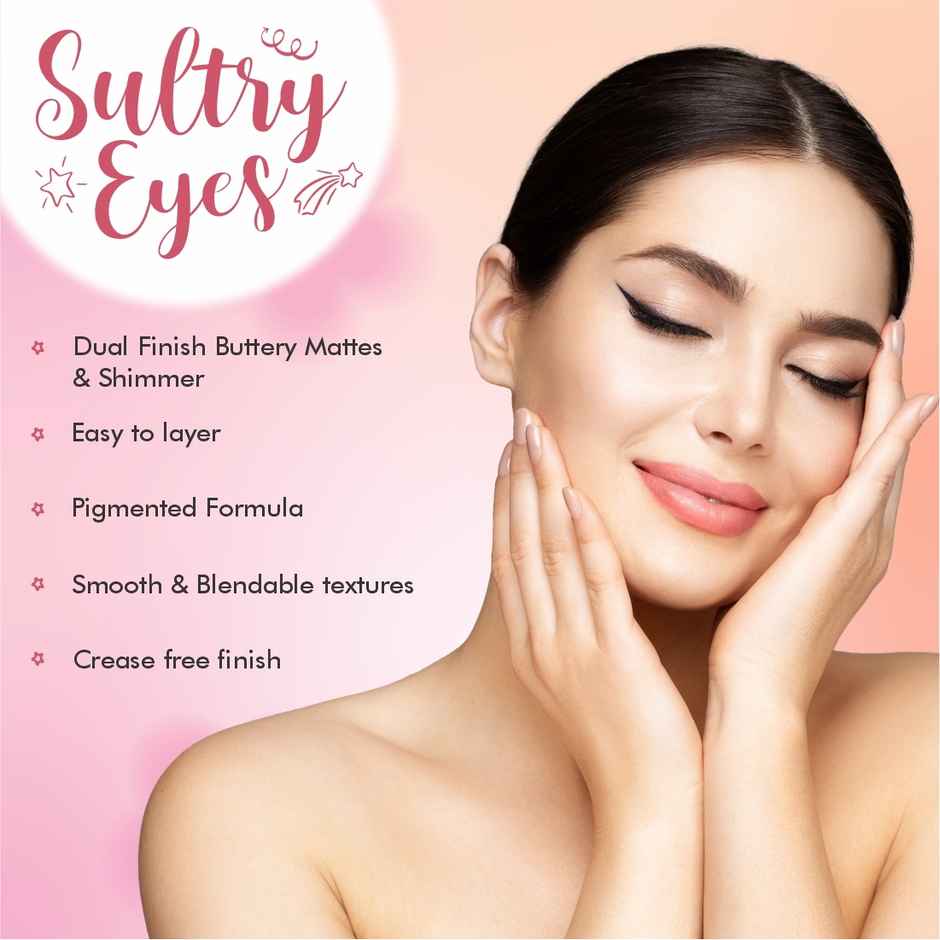 Mattlook Sultry Eyeshadow Palette With 9 Dual Finish Mattes & Shimmer Colors | Carnival Fest-01