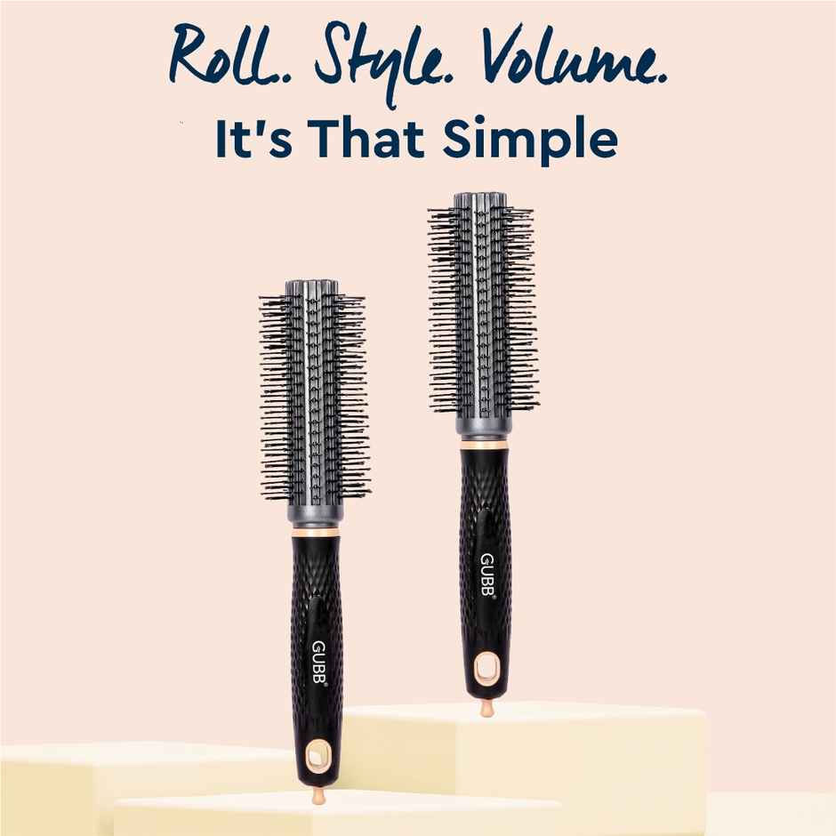 GUBB Elite Round Brush With Pin (Black)