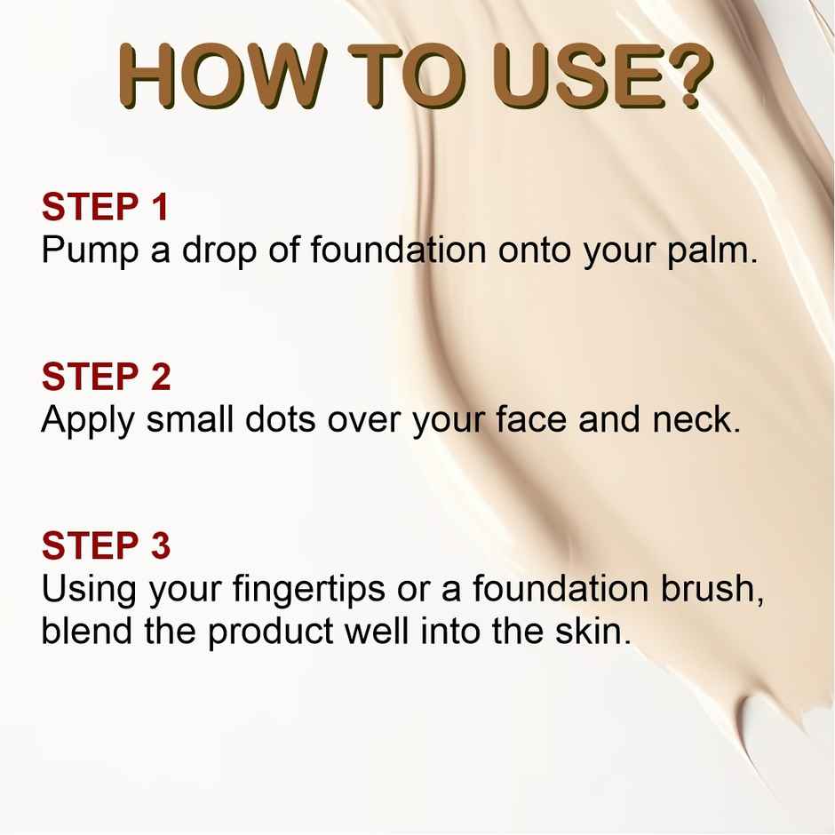 Mattlook High Coverage Waterproof & Oil Free Matte Face Foundation SPF 25 | Highly Pigmented | Fair 1