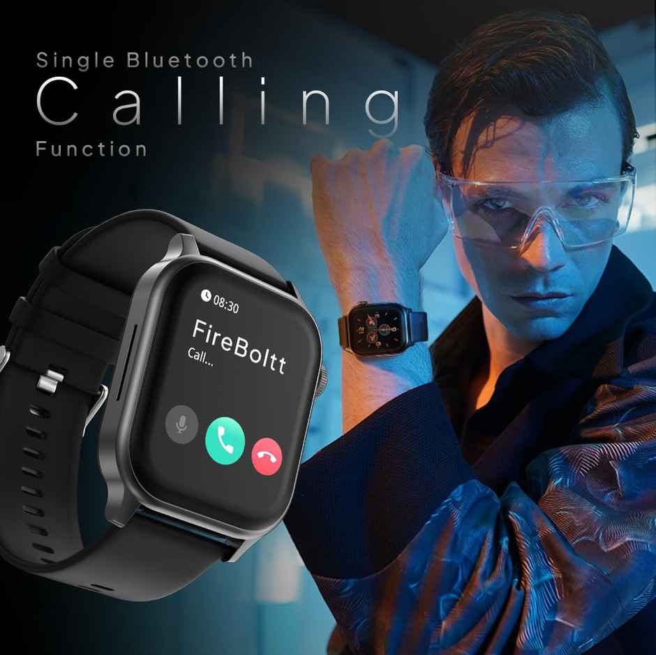 Fire-Boltt Rise 1.85 TFT BT Calling Smart Watch - Black