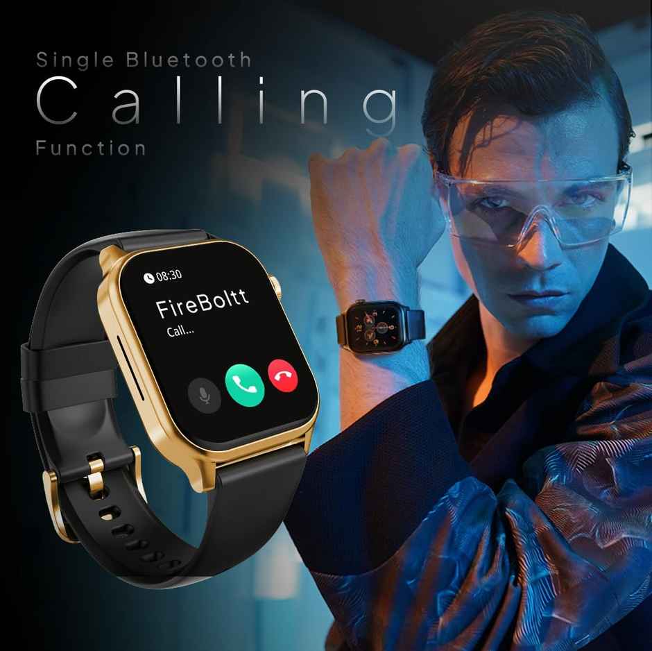 Fire-Boltt Rise | 1.85" Display | BT Calling - Gold Black