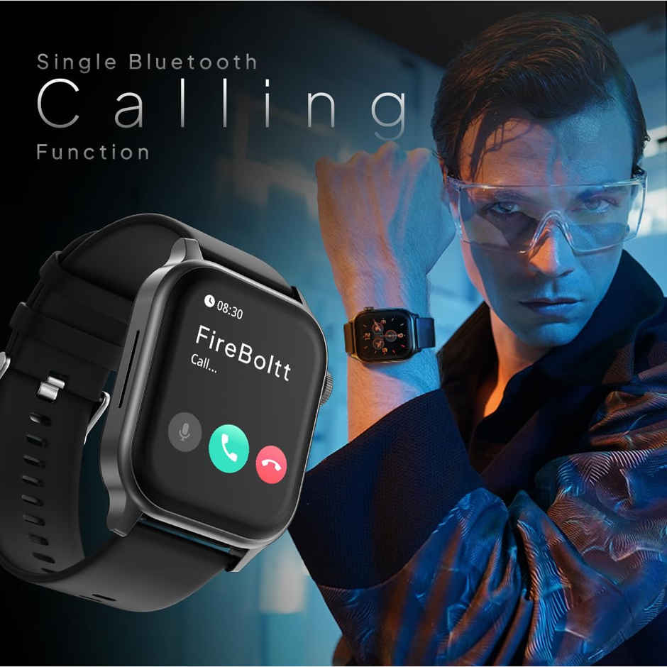 Fire-Boltt Rise 1.85 TFT BT Calling Smart Watch - Black