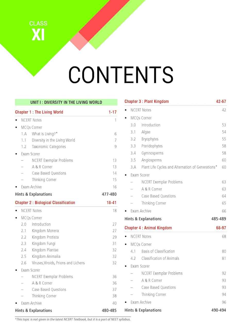 MTG Objective NCERT at your FINGERTIPS Biology - NEET/JEE Notes with HD Pages, Exam Archive & MCQs