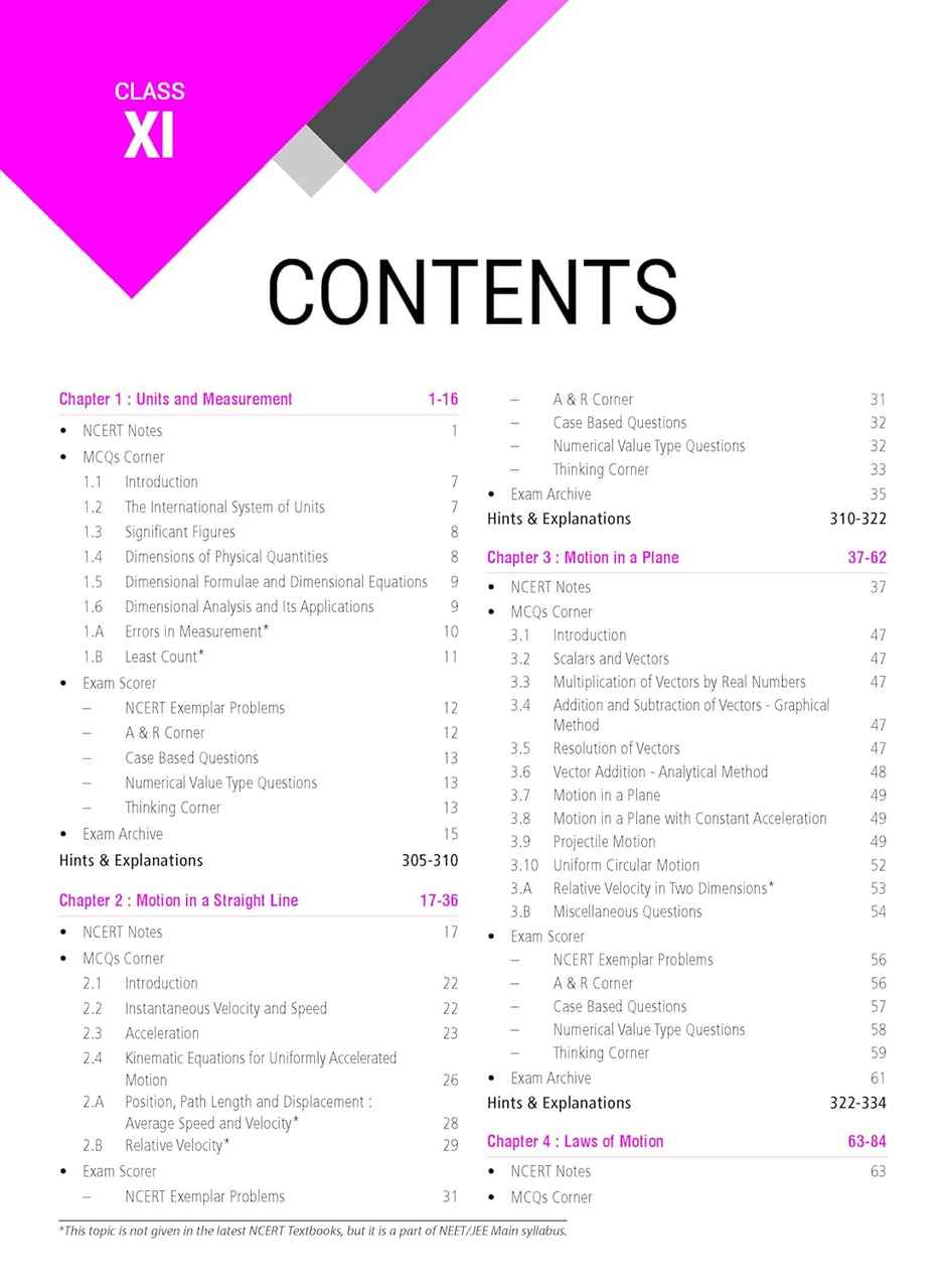 MTG Objective NCERT at your FINGERTIPS Physics- NEET/JEE Notes, Exam Archive & MCQs