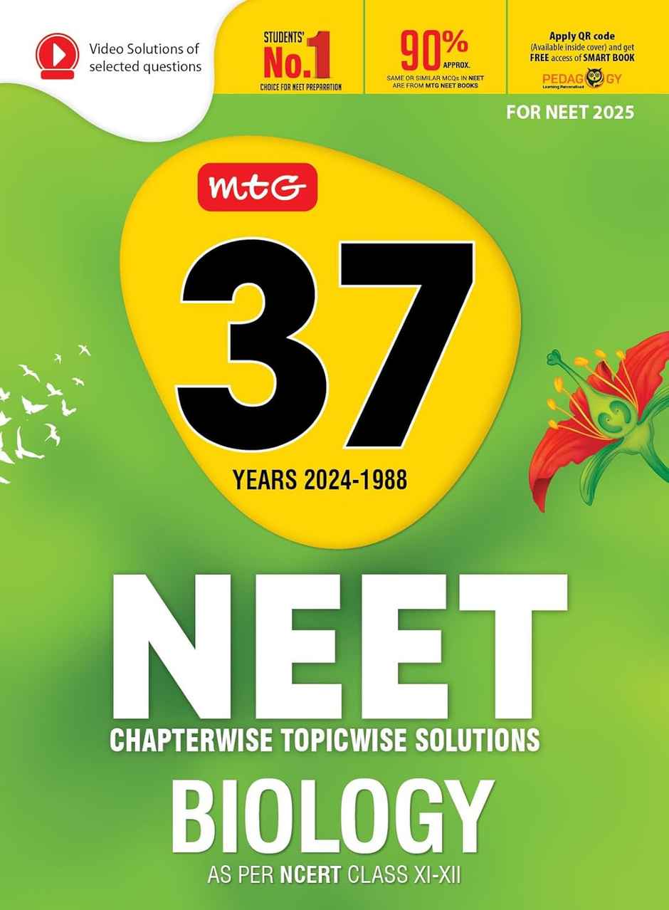 MTG 37 Years NEET Previous Year Solved Question Papers - Biology