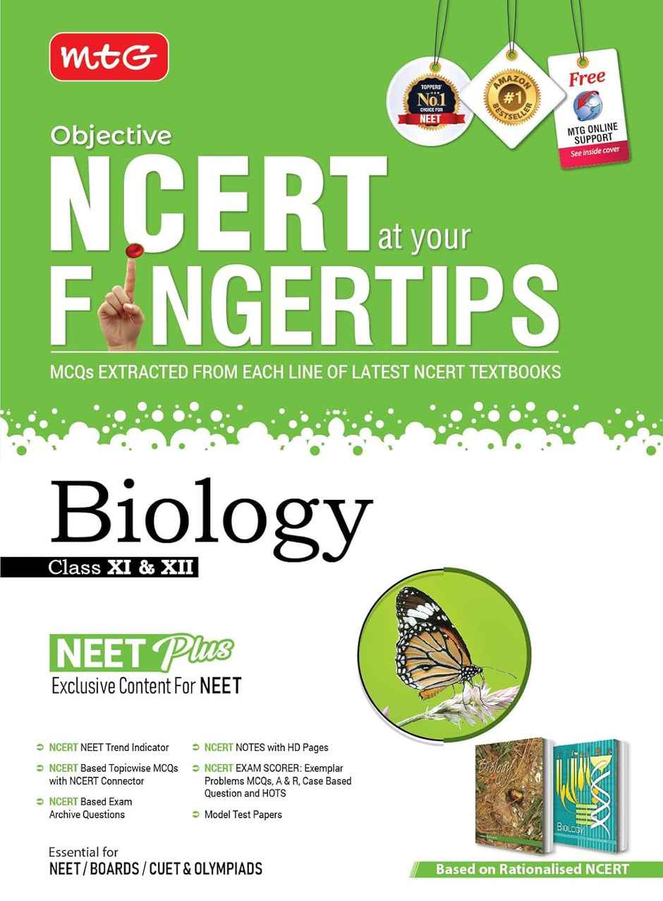 MTG Objective NCERT at your FINGERTIPS Biology - NEET/JEE Notes with HD Pages, Exam Archive & MCQs
