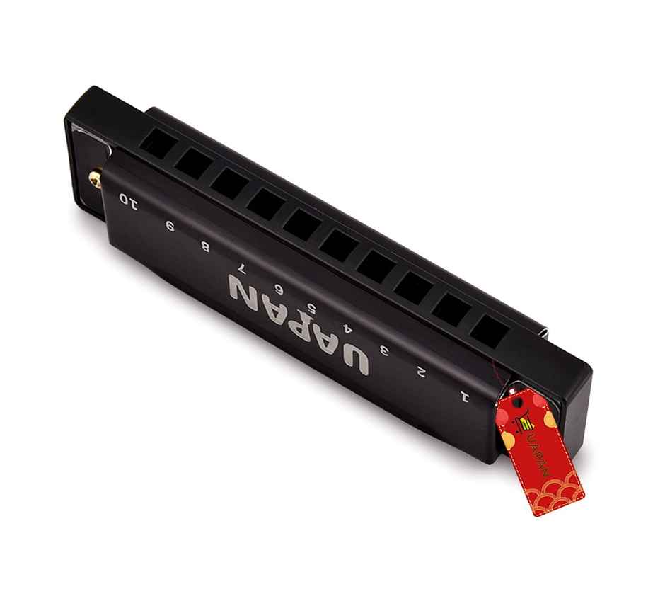 Uapan Mouth Organ Harmonica 10 Hole 20 Tones With Case