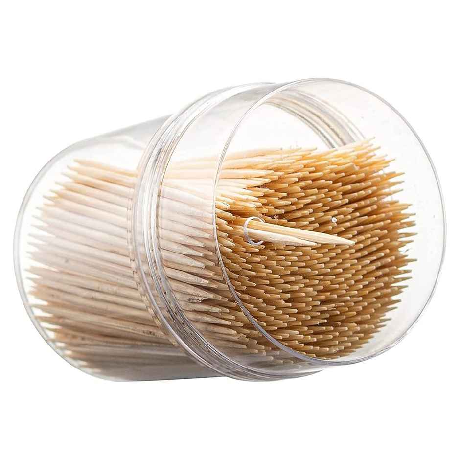 Tempware Wooden Toothpick With Box | 50Pcs