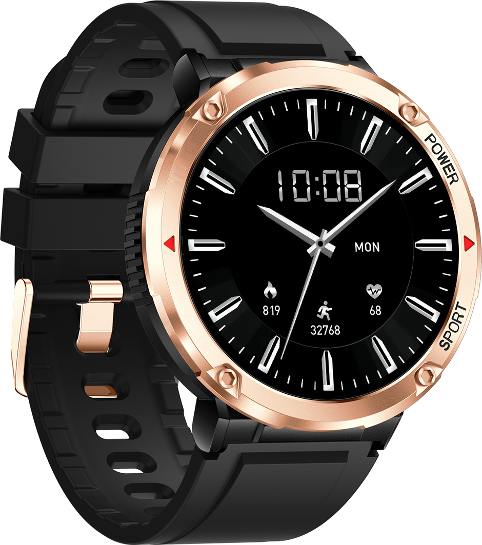 Fire-Boltt Sphere Smartwatch | 1.6" Display | BT Calling - Gold Black