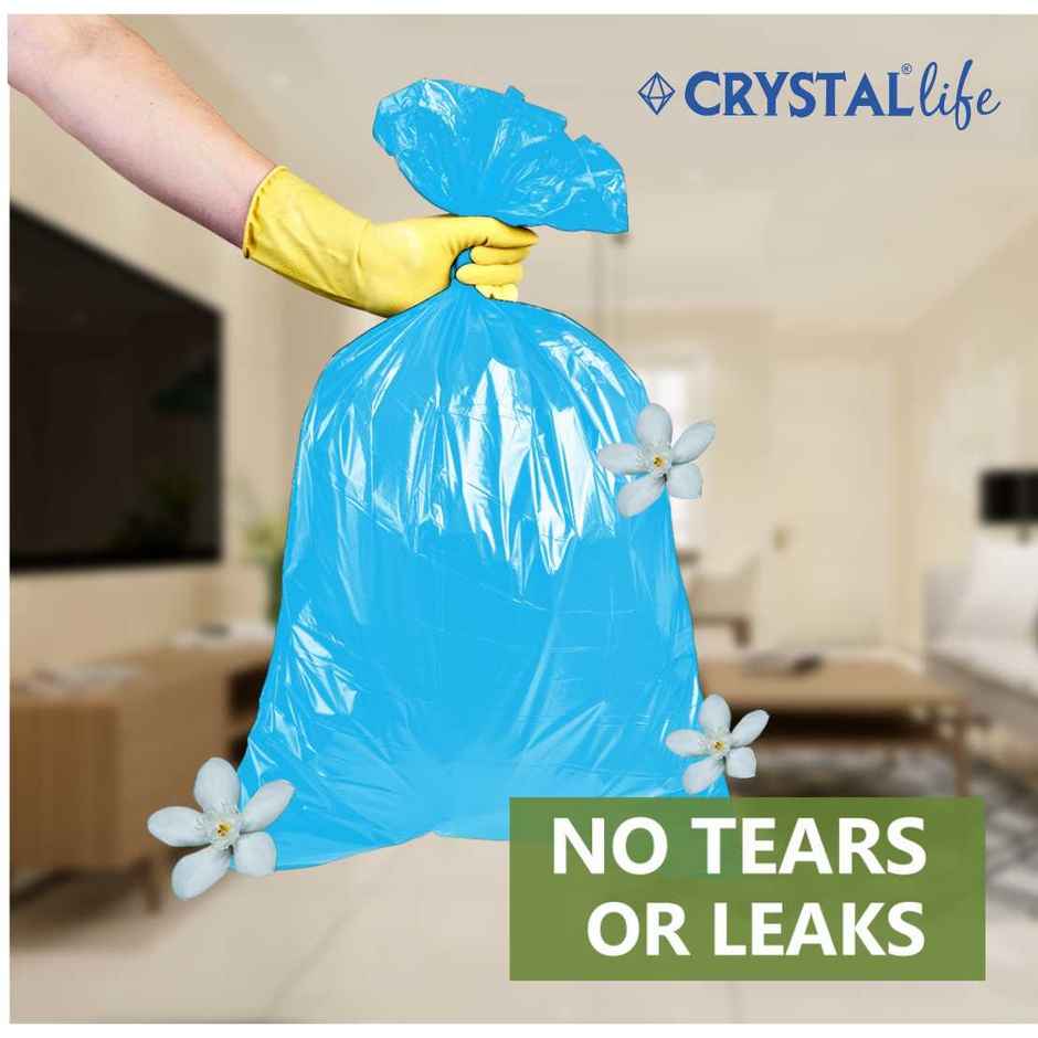 Crystal Life Premium Garbage Bag Small Blue