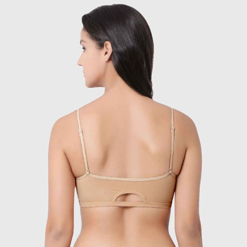 Enamor Women's A022 Full Coverage Comfort Cami Cotton Bra | Non Padded | Wirefree | Skin - XL