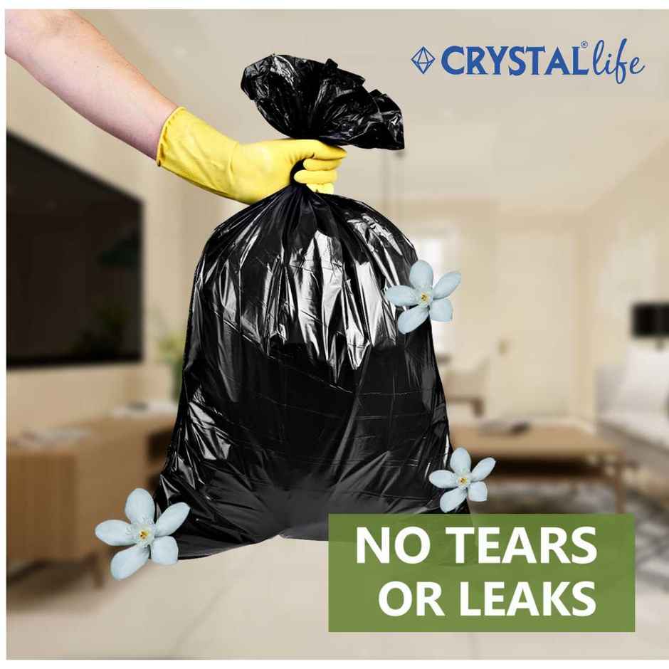 Crystal Life Life Premium Garbage Bag Small Black