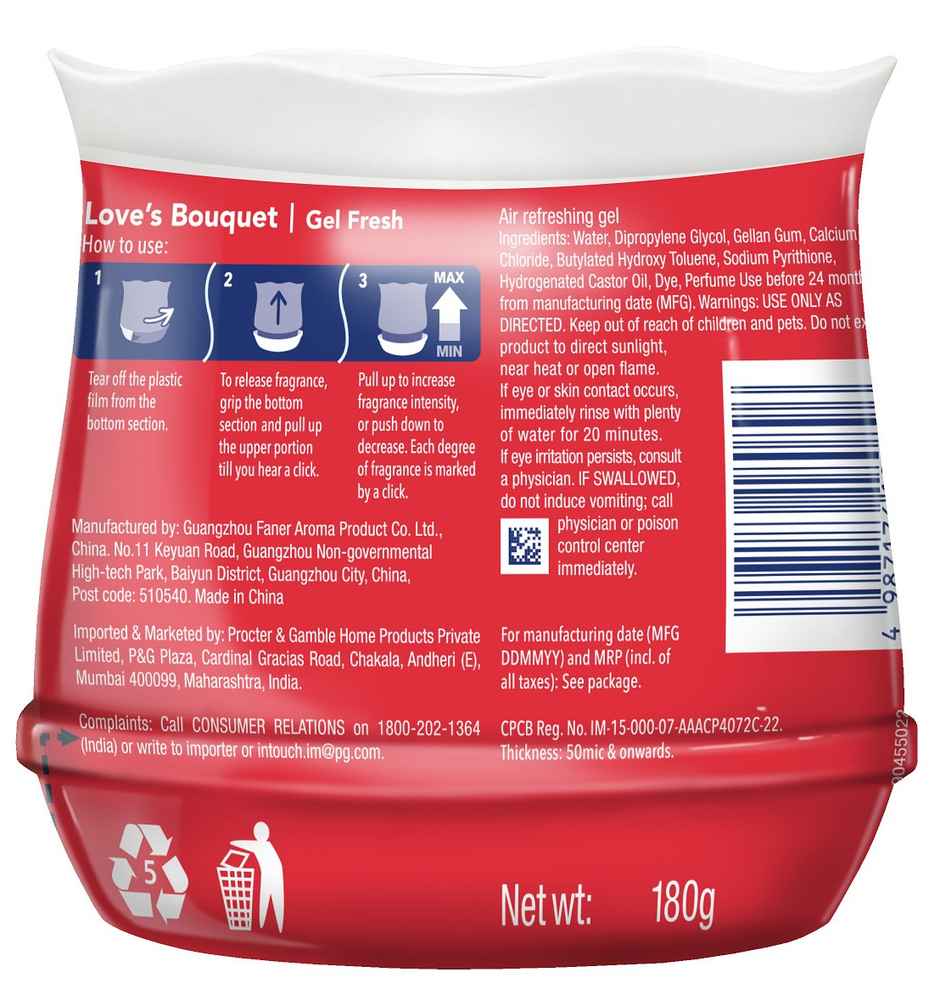 Ambi Pur Rose Room Freshener Gel