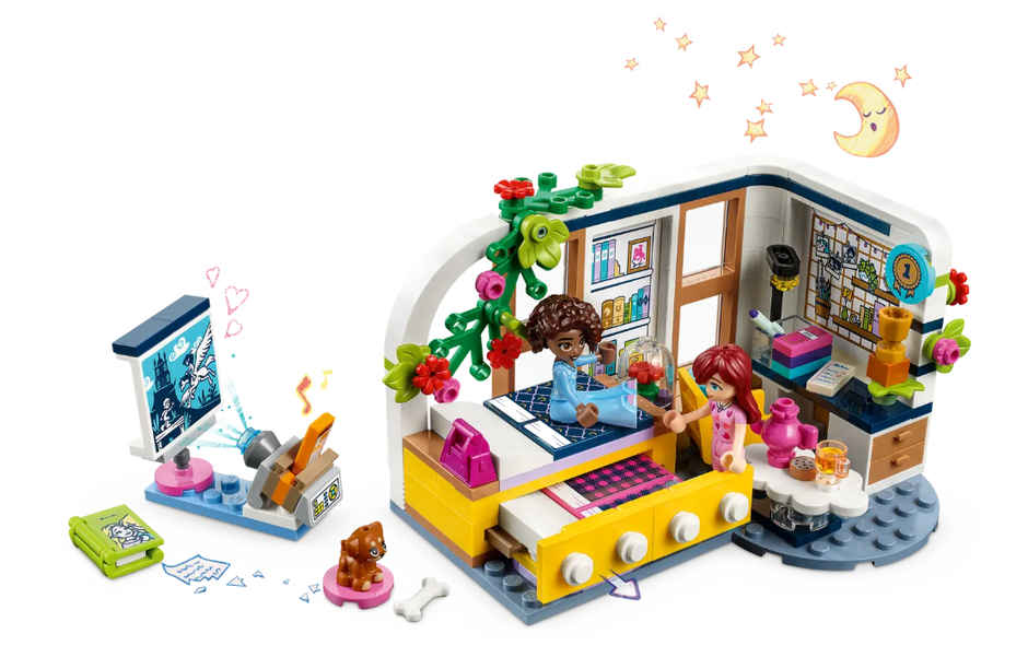 LEGO Friends Aliya's Room 41740 Building Toy Set with 2 Mini Doll characters