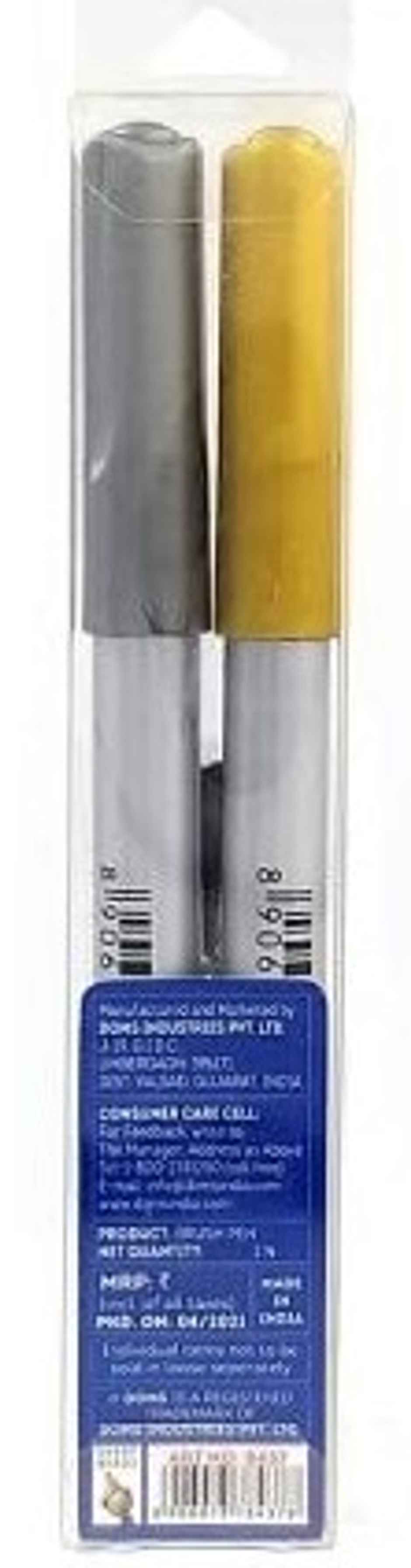 Doms Metallic Brush Pen Silver & Gold