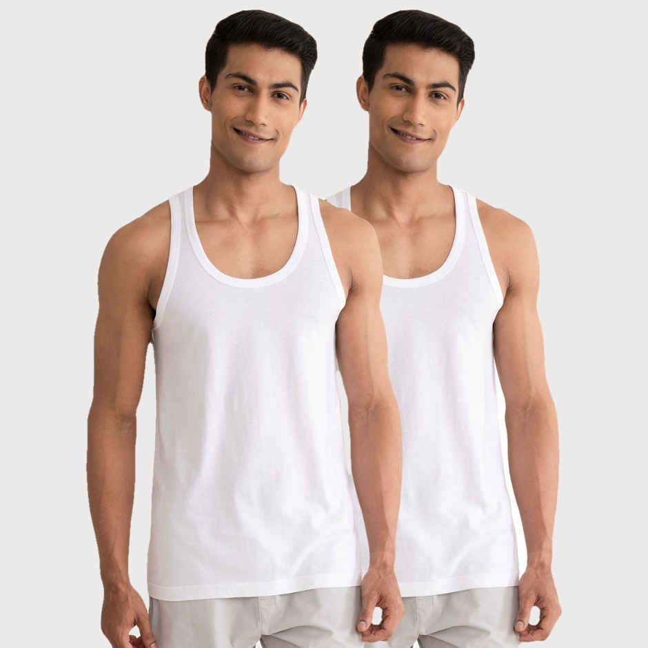 DaMENSCH Men's Vest | Neo-Cotton | Antibacterial Freshness - M