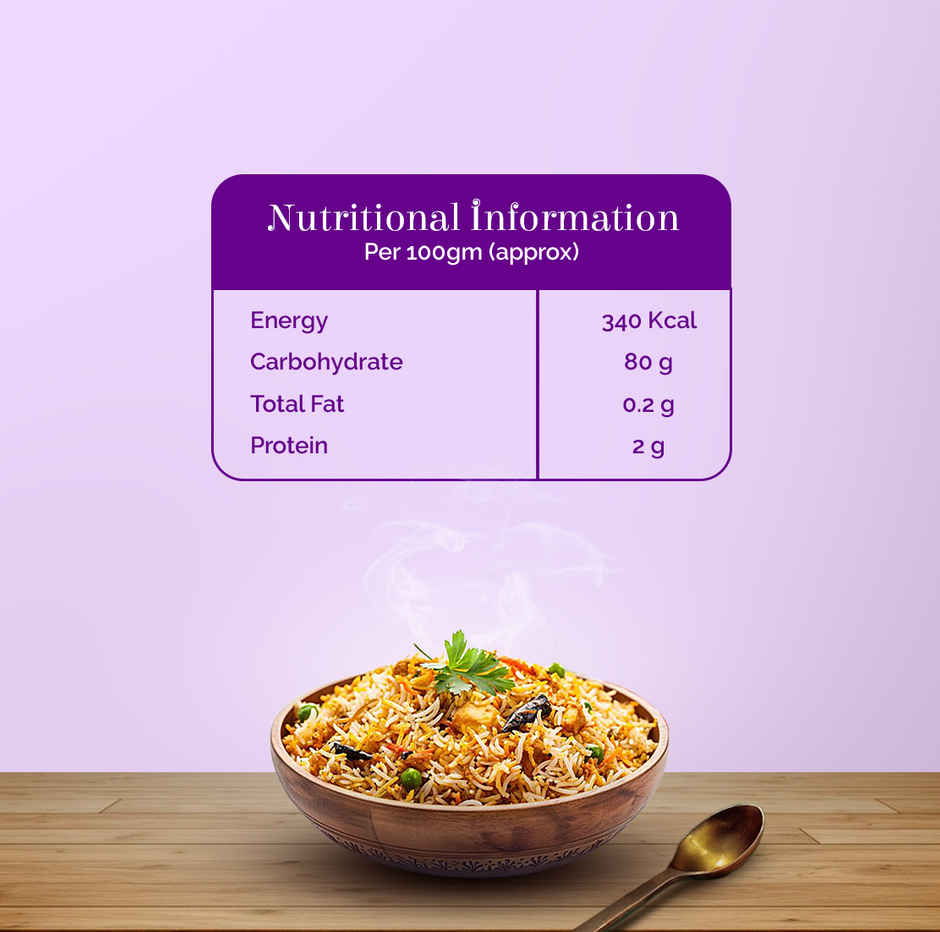 Zeeba Premium Biryani Rice | Chef's Choice| Extra Long Grains | Cooked length upto 26mm