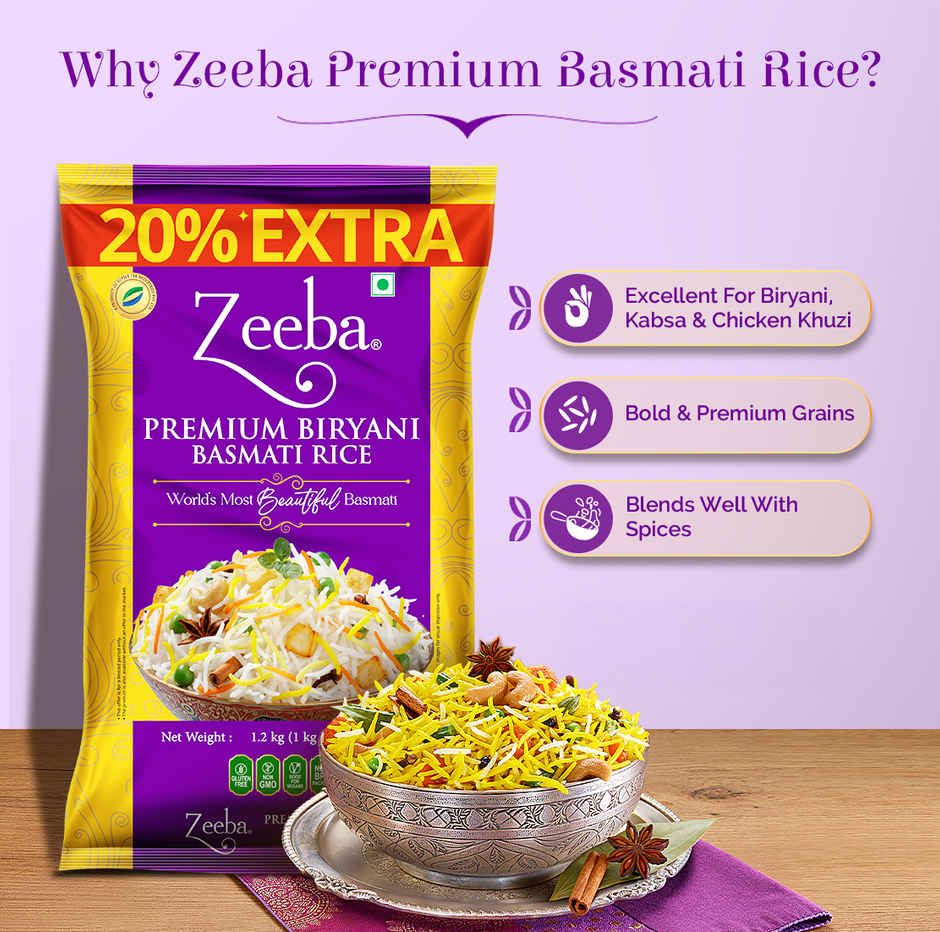 Zeeba Premium Basmati Rice | 1401 Long Grain 