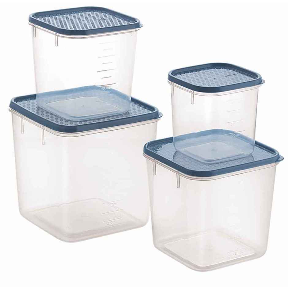 All Time Polka Storage Container Set Of 4, (6800 ml) (4 Pc Set) (Colour May Vary)