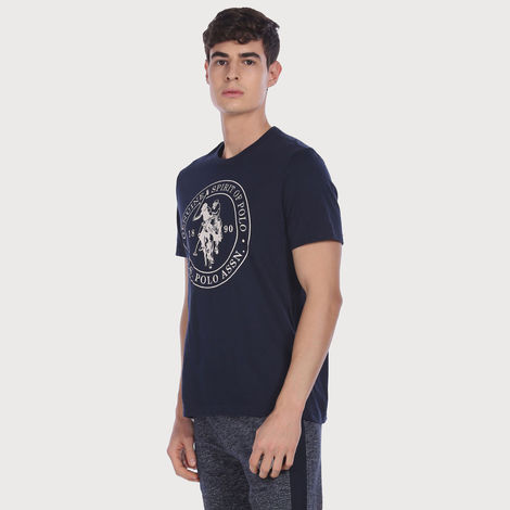 U.S. Polo Assn. | T-Shirts | M | Pack of 1 | Navy Blue