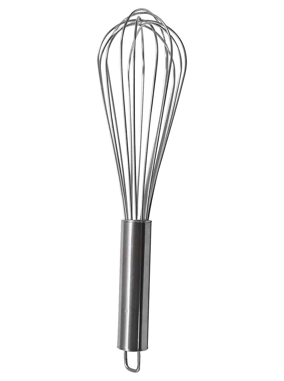 Kuber Industries Multiuses 25cm Stainless Steel Kitchen Utensil Wire Whisk | Egg Beater (Silver)