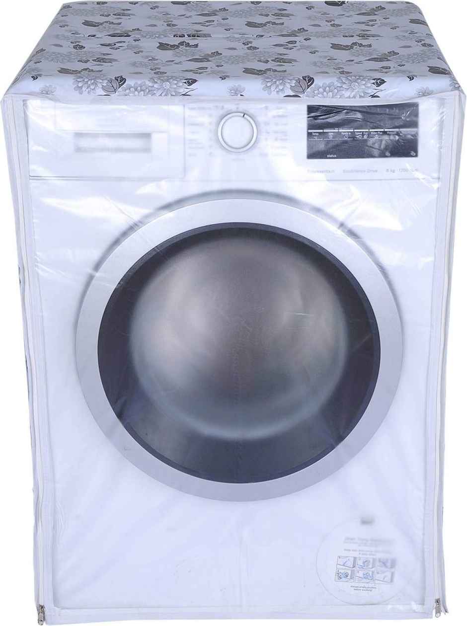 Daluci Front Load Washing Machine Cover For Lg - 6.5-8 kg | Half White and Grey | 63 x 63 x 81 cm
