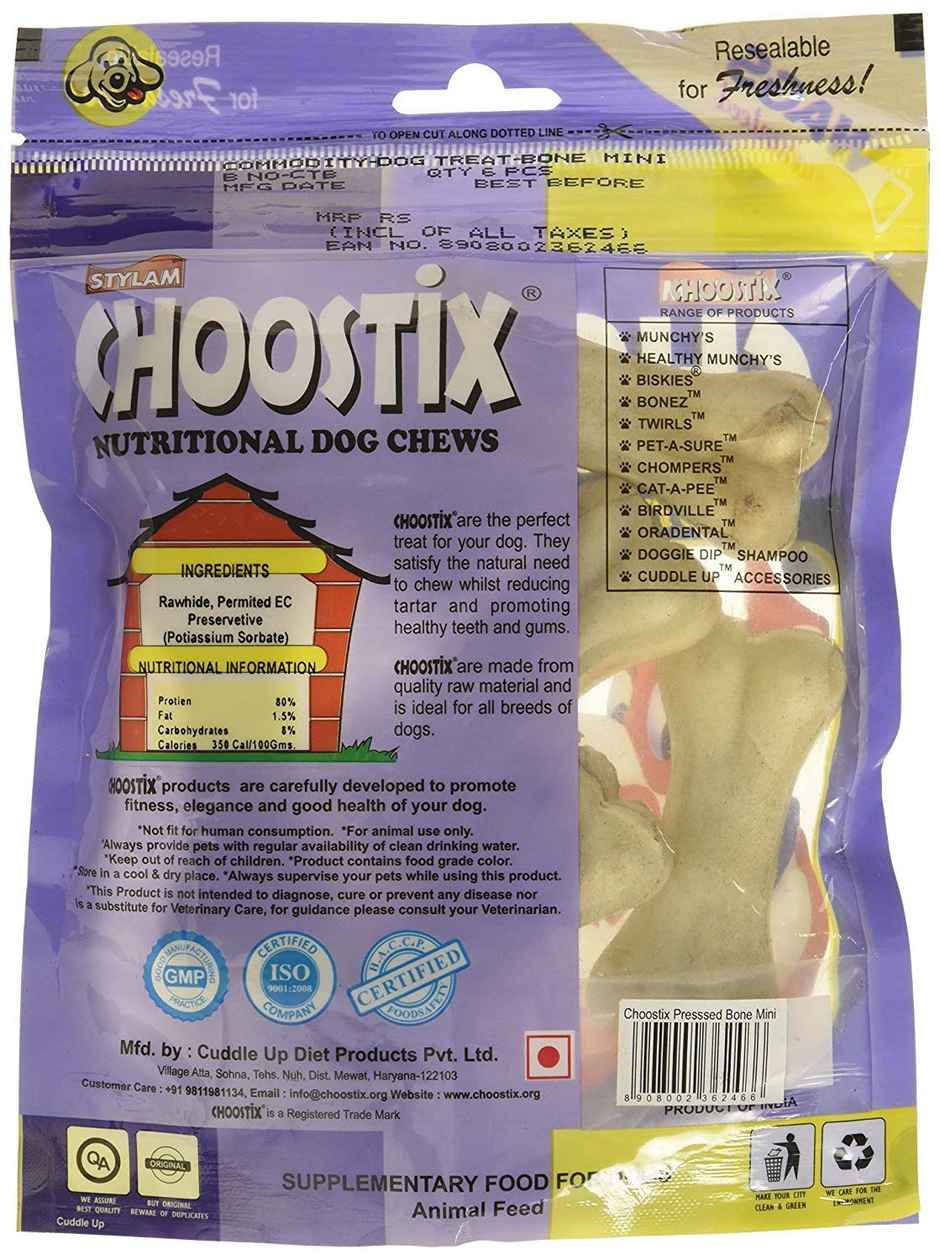 Choostix Pressed Bone Mini, 3"X6