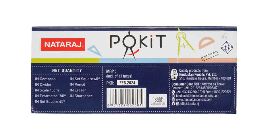 Nataraj Pokit Mathematical Drawing Instruments