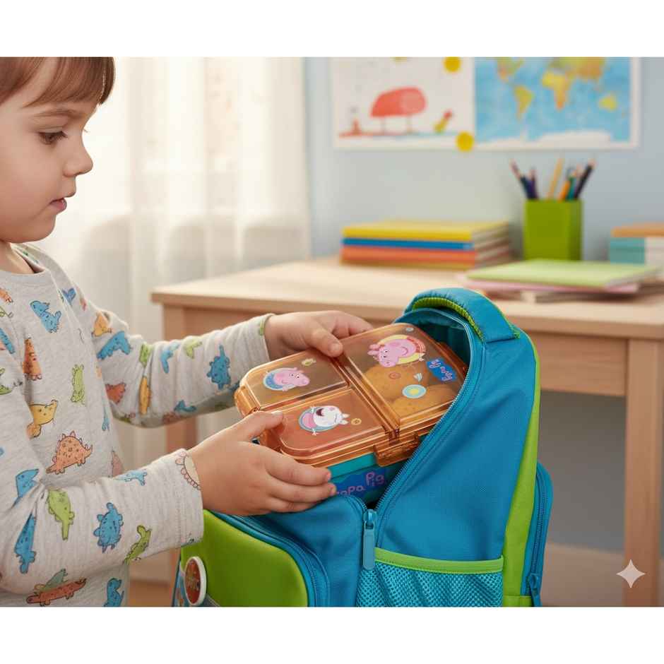 Striders Multi Compartment Rectangular Sandwich Box Peppa Pig Kindness Counts | XL