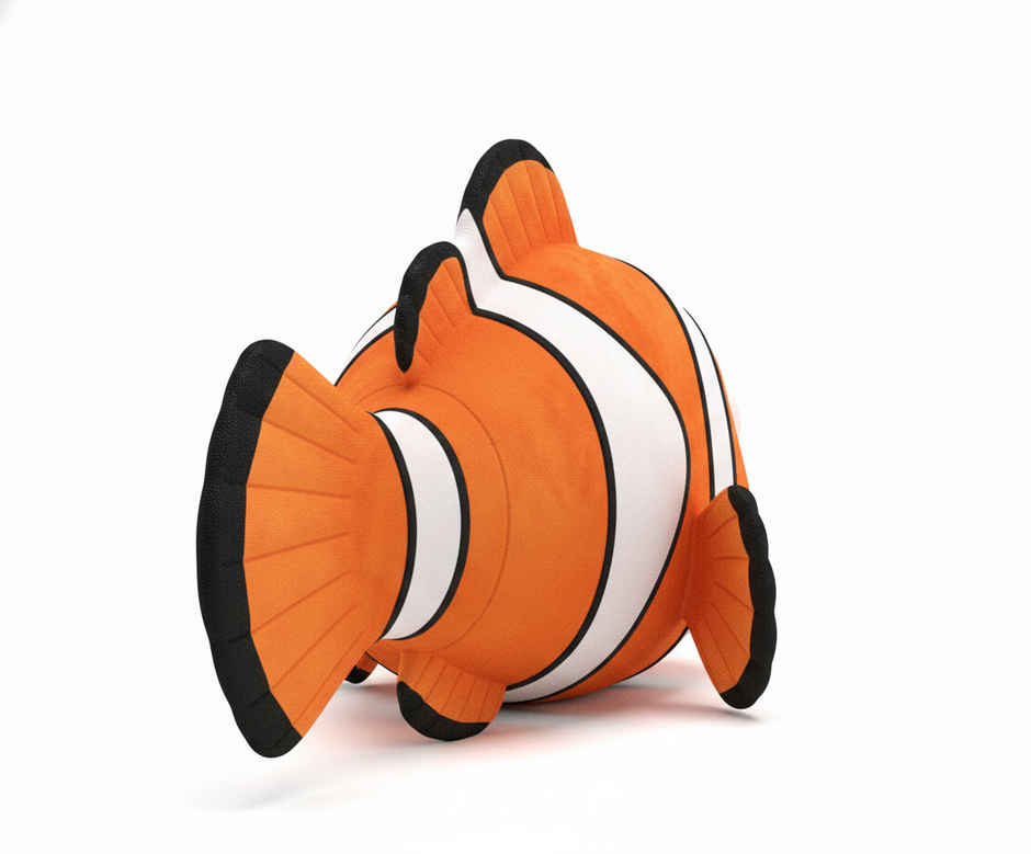 Storio Nemo Fish Toy Plush Soft Toy Cute Kids Animal Home Decor Boys/Girls | Orange - 25 cm