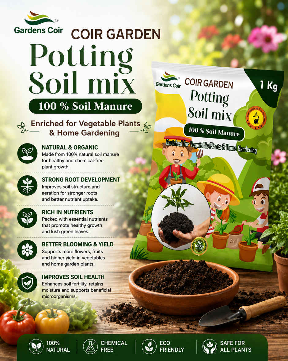 Gardens Coir The Perfect Potting Mix for Indoor & Outdoor Plants