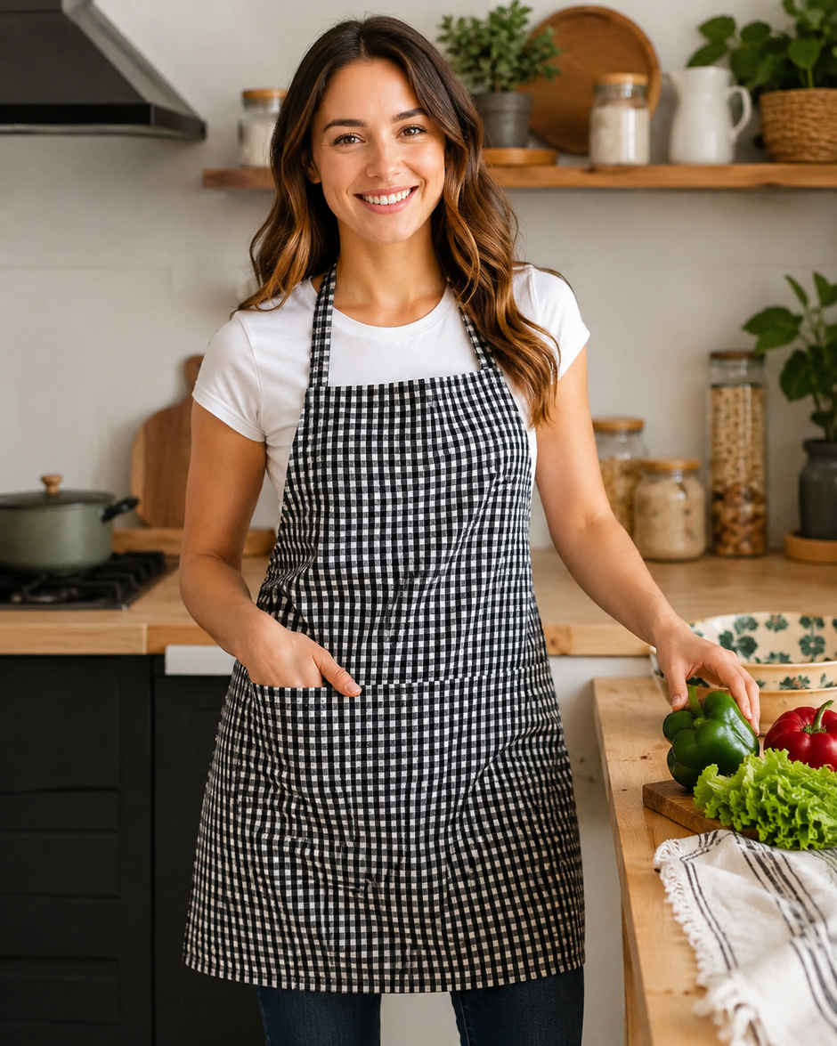 HD Creations Apron | Light Black | Durable Kitchen Apron