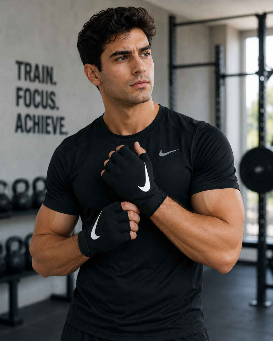 NIKE M Gym Essential Ftg 2.0 Gym Glove Size-M-Black