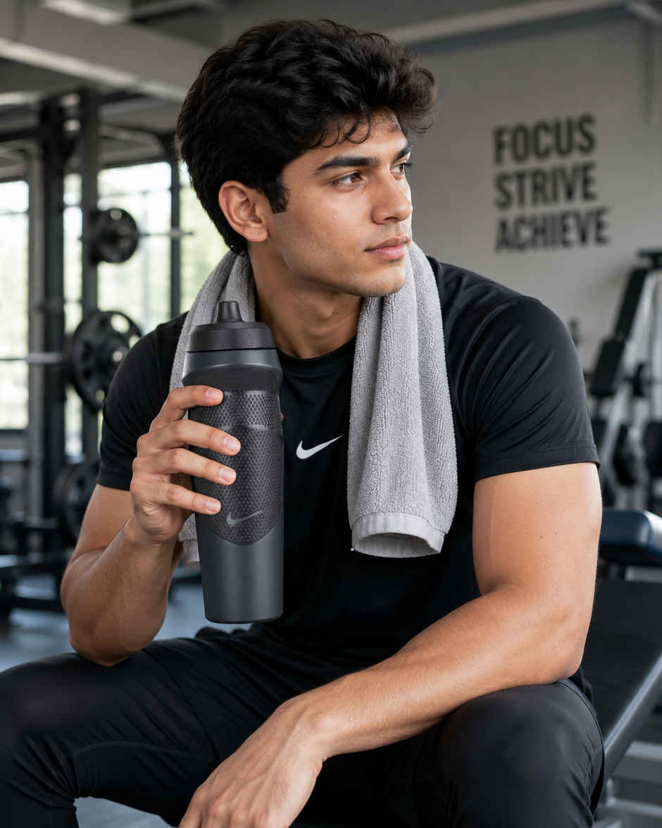 NIKE Hypersport Sipper Bottle - 590 ml-Black