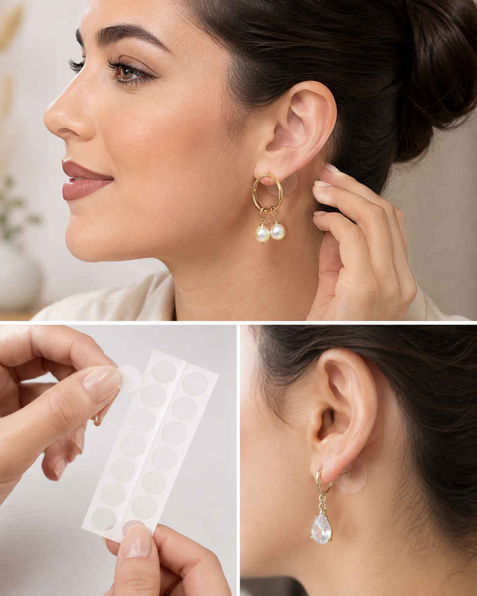 Perpetual Mart Earlobe Support Patches for Earrings
