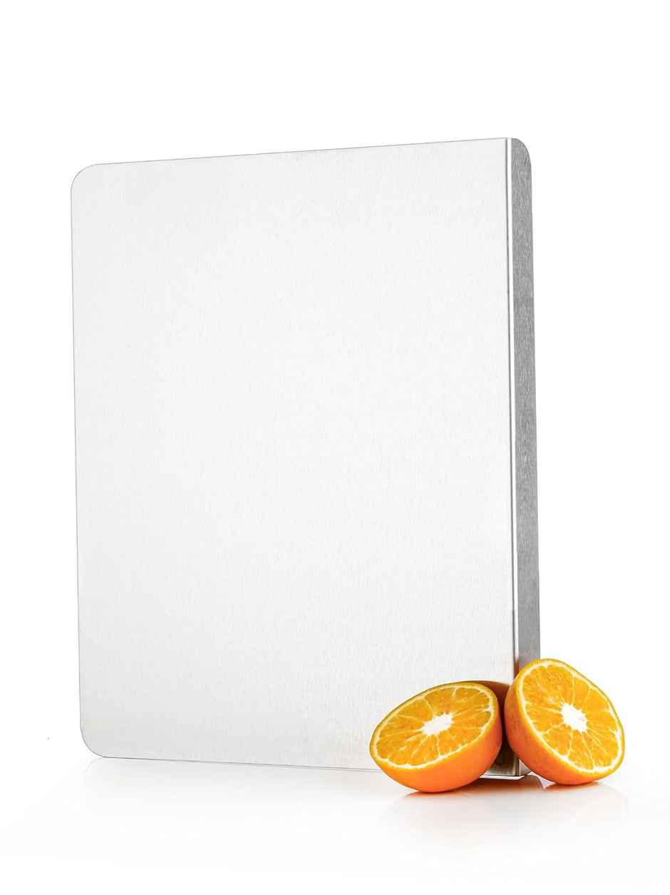 Clazkit Counter Top Stainless Steel Chopping Cutting Board (360 x 300 x 1 (+25)