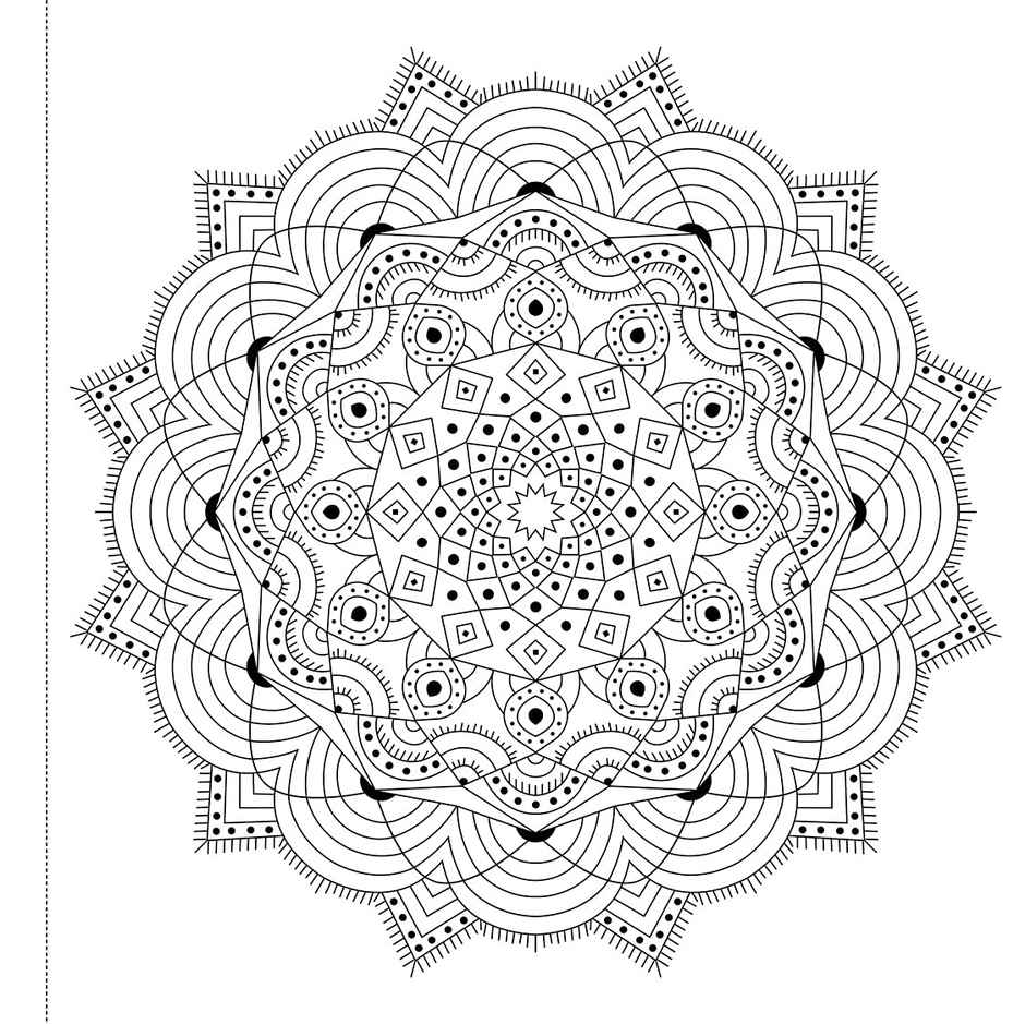 Mandala Art: Colouring Books For Adults With Tear Out Sheets