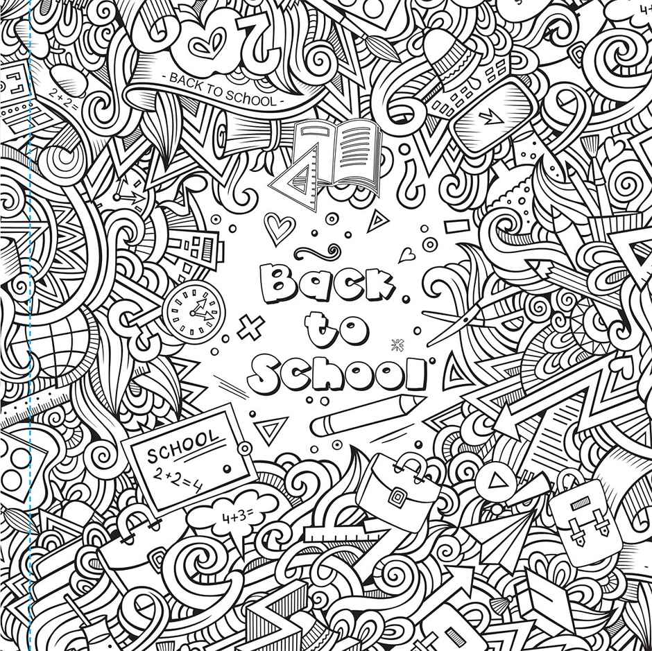 Creative Doodle Coloring Book - Children Coloring Book with Tear Out Sheets