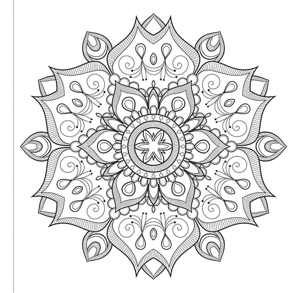 Mandala Art: Colouring Books For Adults With Tear Out Sheets