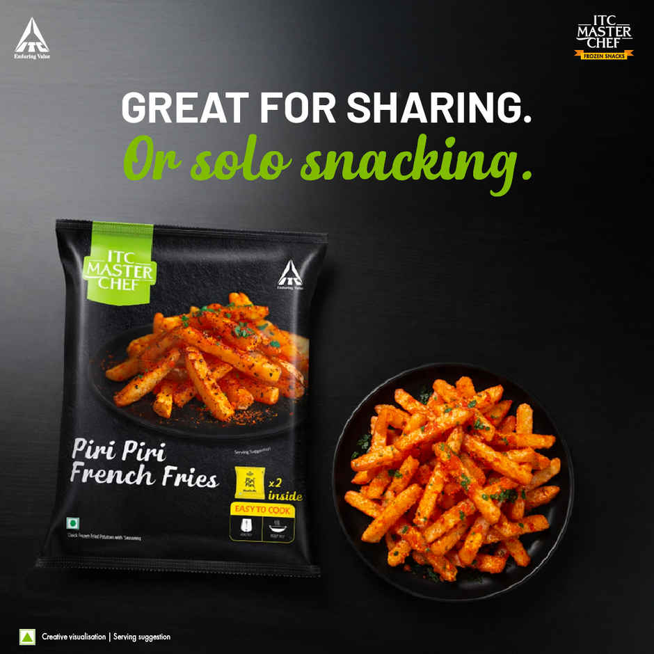 Sprite Zero Lemon Diet Soft Drink Can (300ml) & Itc Master Chef Peri Peri French Fries (416g) Combo