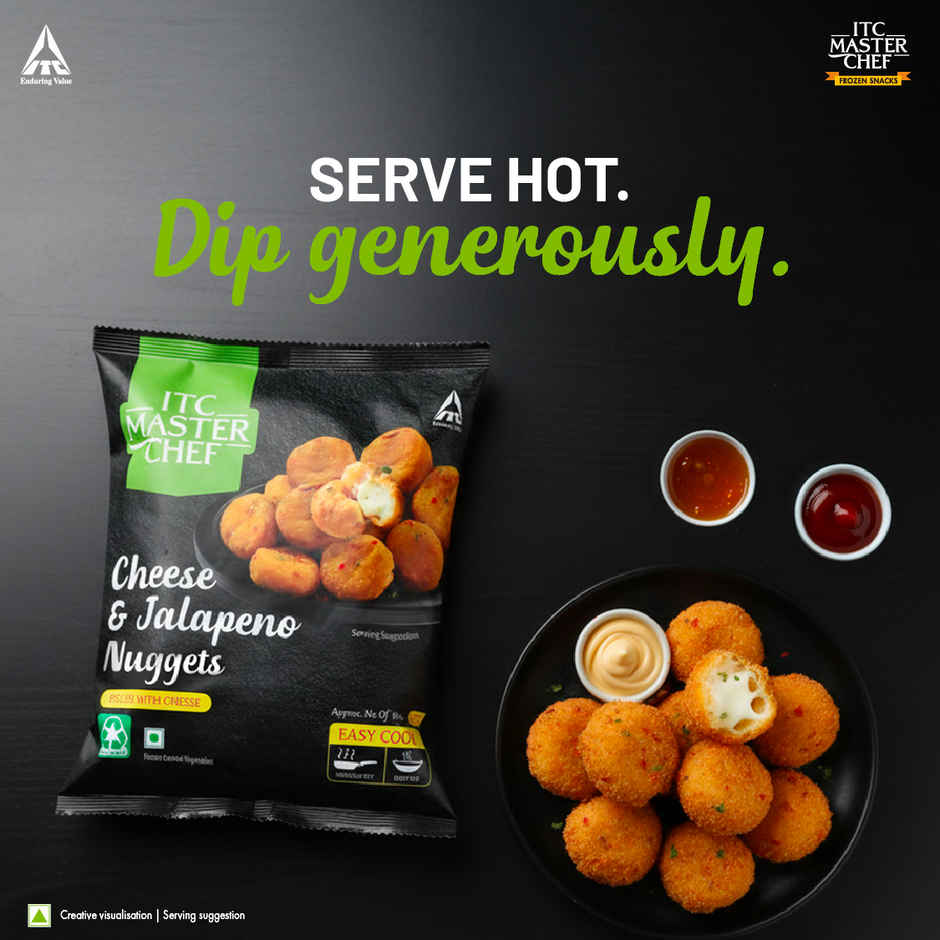 ITC Master Chef Cheese And Jalapeno Nuggets | Filled with Cheese