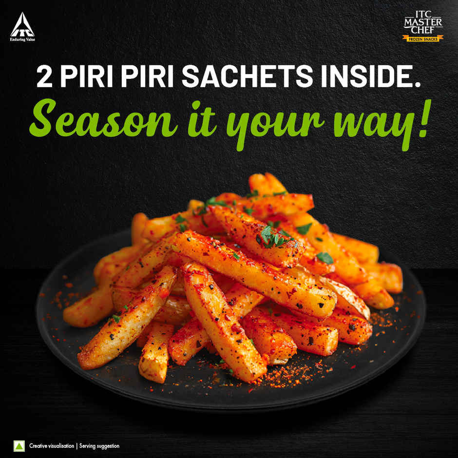 Sprite Zero Lemon Diet Soft Drink Can (300ml) & Itc Master Chef Peri Peri French Fries (416g) Combo