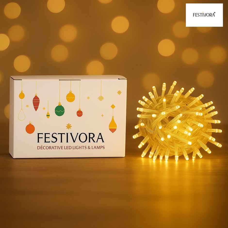 Festivora Warm White Color Pixel Led String Light | Rice Light For Festival & Room Decoration