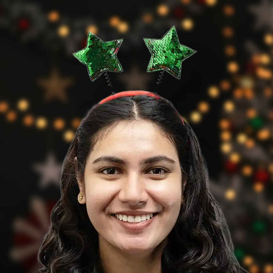 Christmas Star Spring Hairband | Assorted Color | Gullak